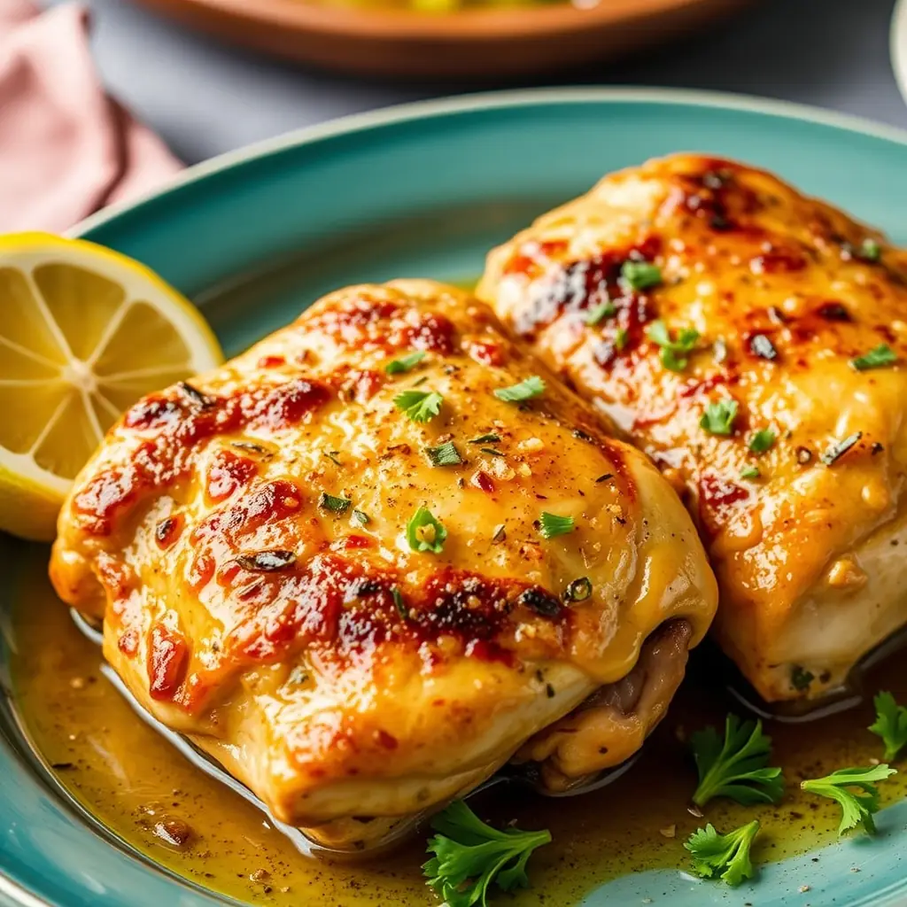 Zesty Lemon-Garlic Chicken Thighs