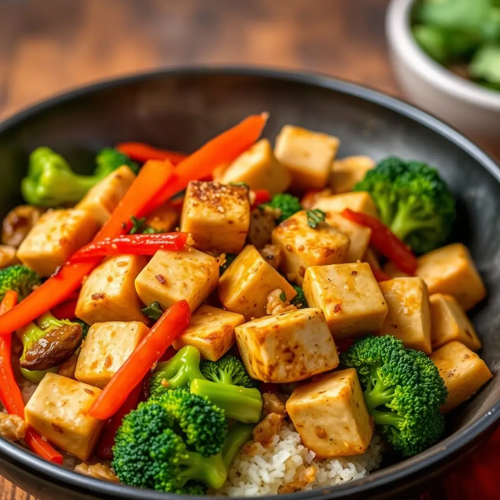 Speedy Veggie Stir Fry with Tofu